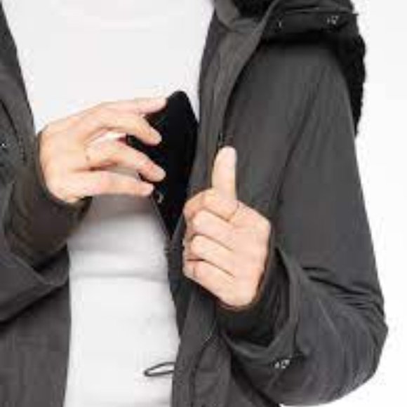 Athleta District Parker winter jacket charcoal gray size XS - Picture 12 of 12